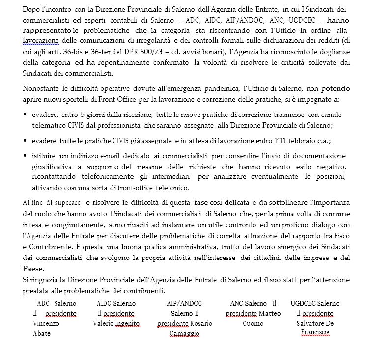 Commercialisti Salerno