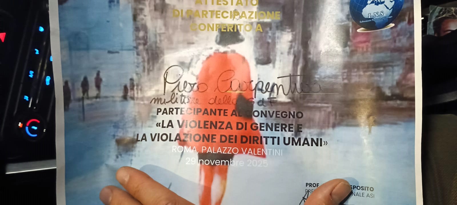 Partecipazione Piero Carpentieri