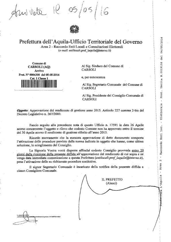 Diffida Prefettizia