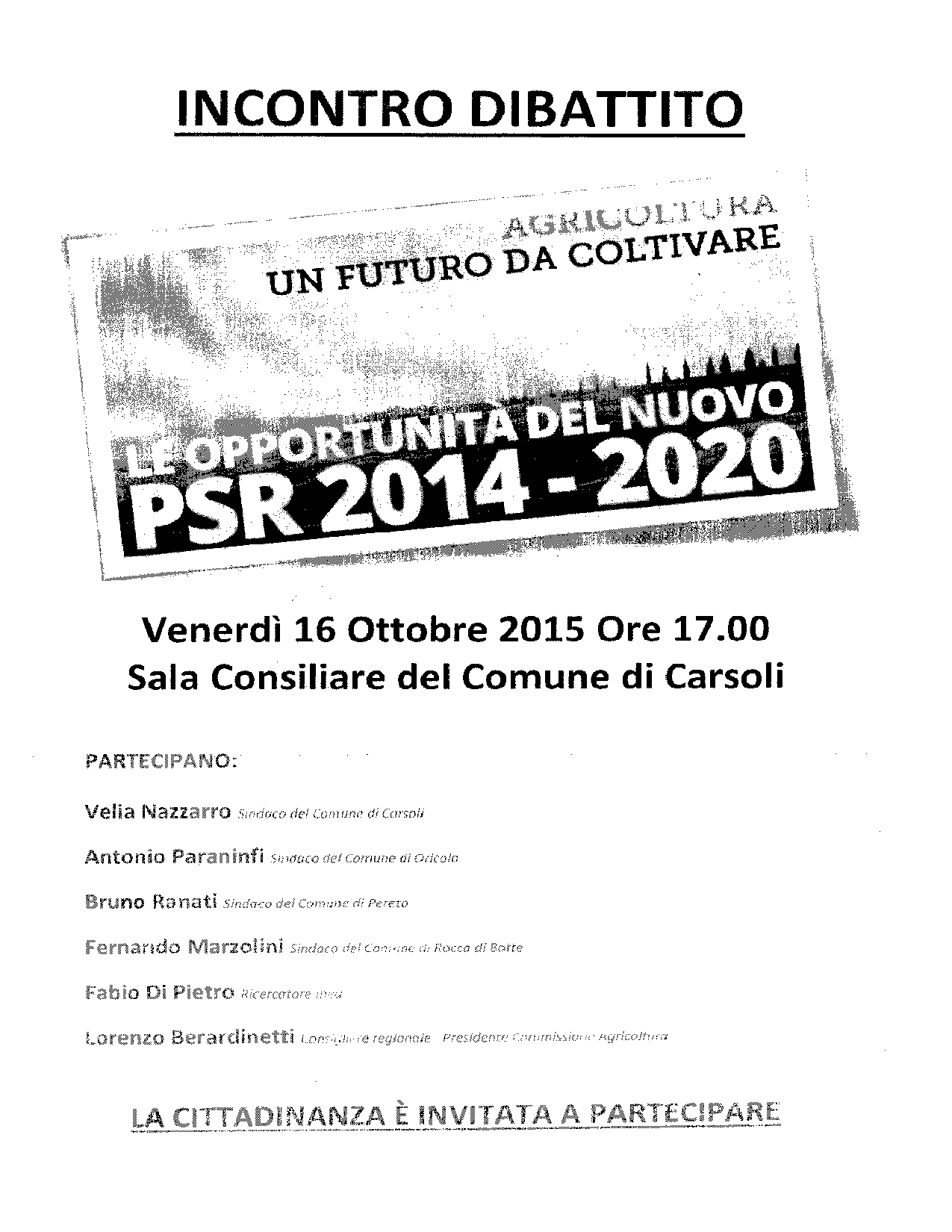 Agricoltura a Carsoli