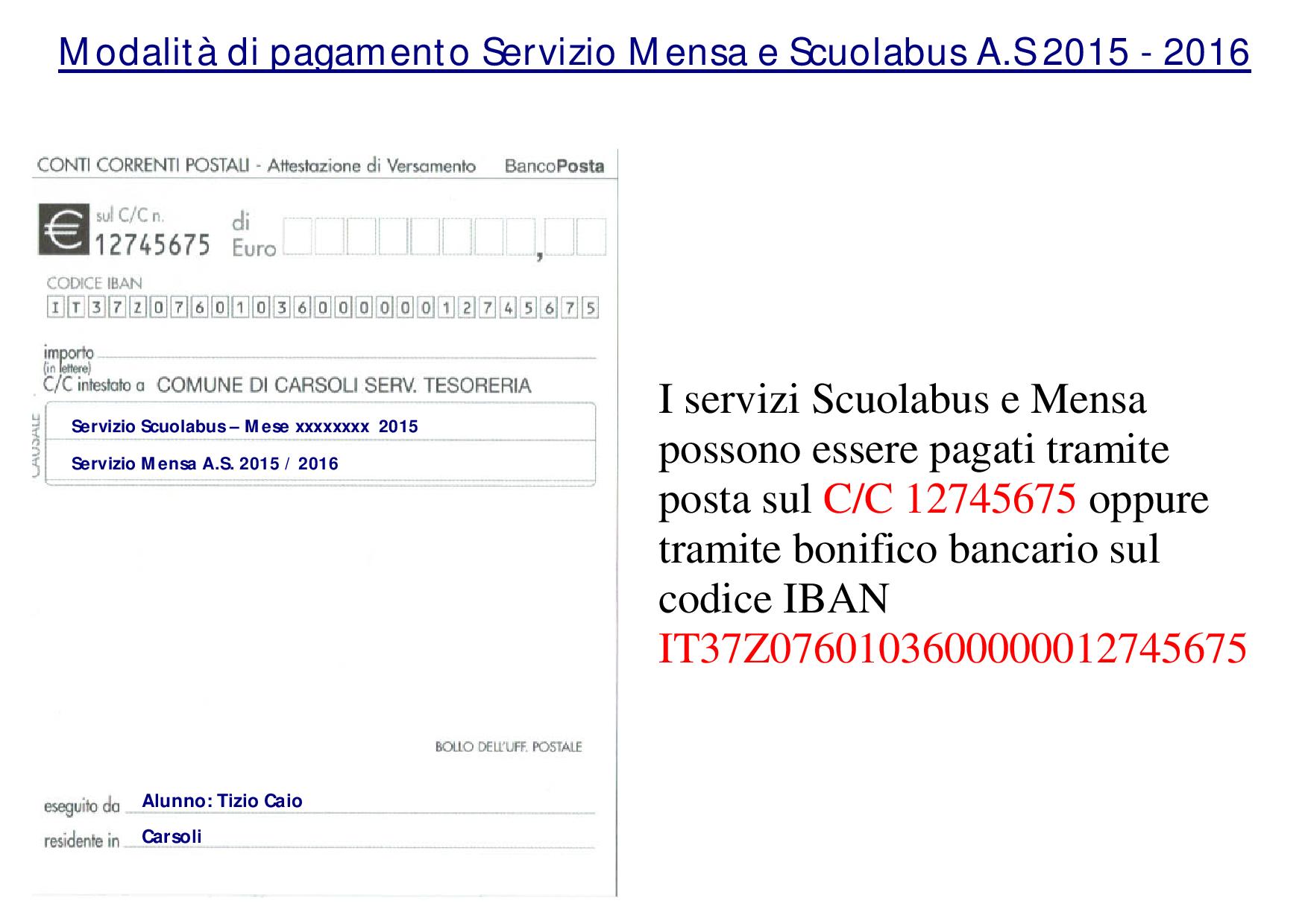 Servizio Mensa e Scuolabus Carsoli Servizio Mensa e Scuolabus Carsoli