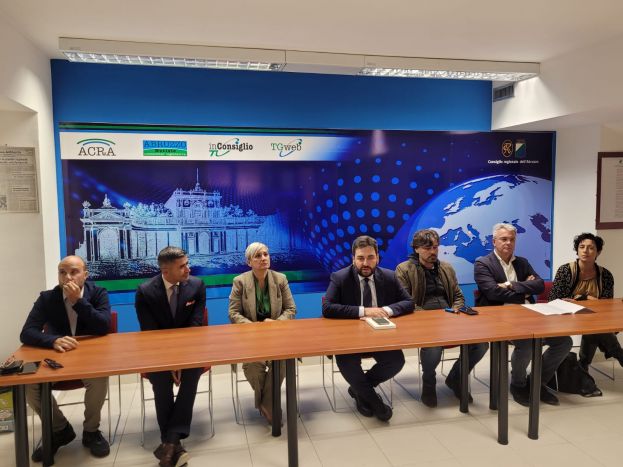 Nella foto da sinistra Marongiu, Paolucci, Panei, Fina, Pietrucci, Pepe, Innocenzi.