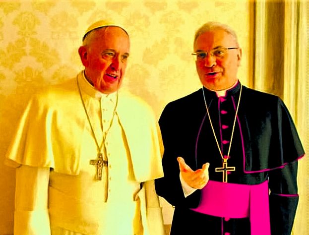 Mons. Orlando Antonini con Papa Francesco