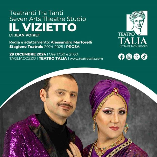 TAGLIACOZZO - ARRIVA AL TEATRO TALIA " IL VIZIETTO " DI JEAN POIRET