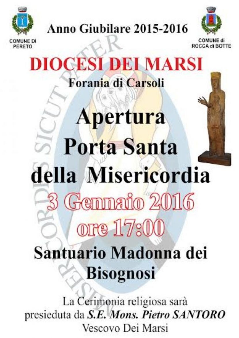 DOMANI L’APERTURA DELLA PORTA SANTA PRESSO IL SANTUARIO DELLA MADONNA DEI BISOGNOSI