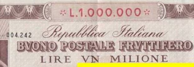 RITROVANO BUONI POSTALI DA 2 MLN DI LIRE DEL '75:UN PICCOLO TESORO."ECCO QUANTO VALGONO"