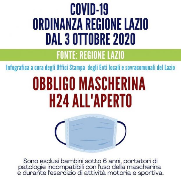 Ordinanza Coronavirus Lazio