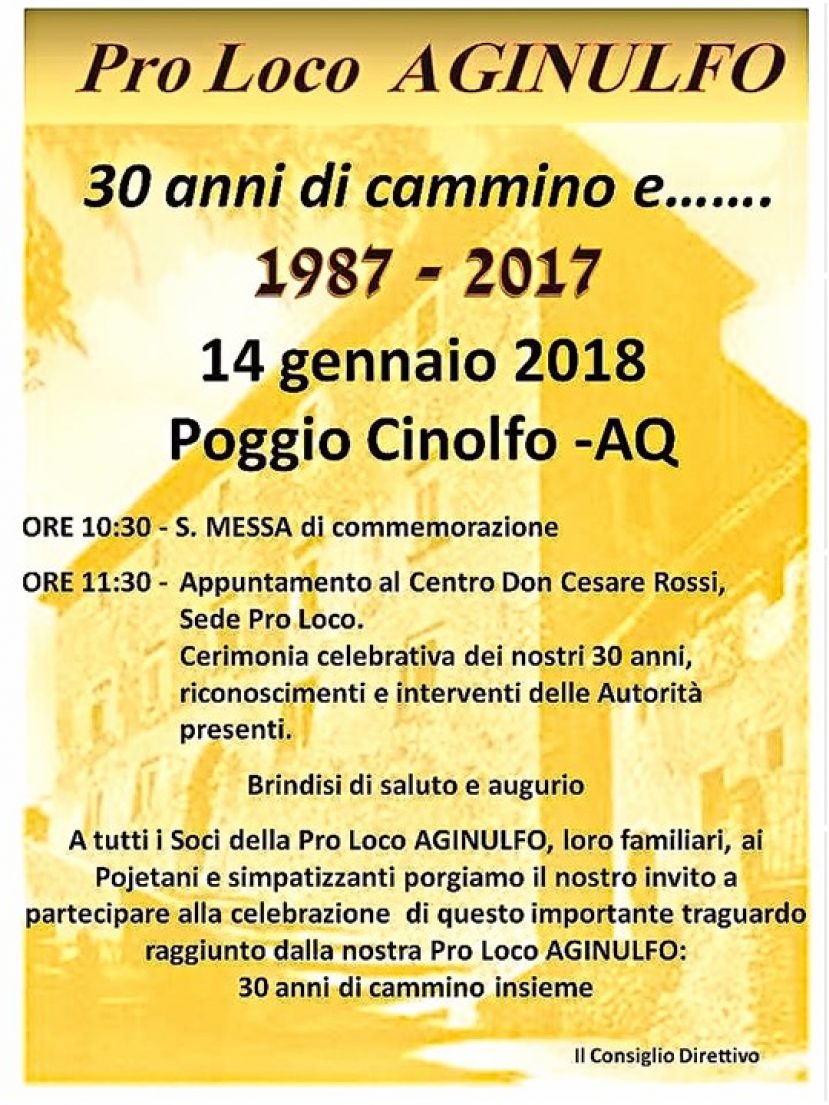 Locandina dell'Evento