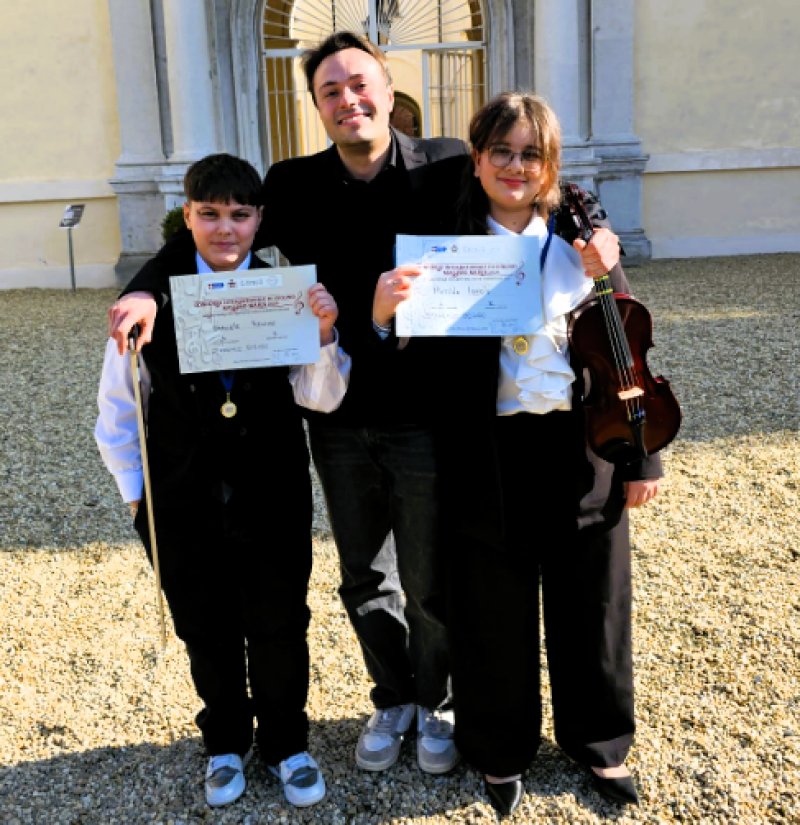Andrea Petricca,Gabriele Recine (12 anni) e Matilde Ioppolo (13 anni)
