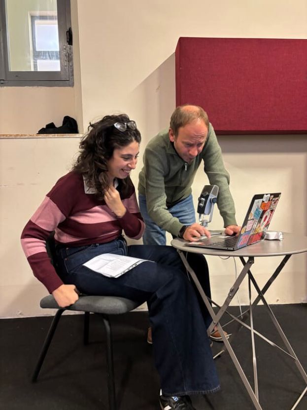 Nicoletta Calabresi e Simone Colaiacomo_le voci della città foto di clara lolletti