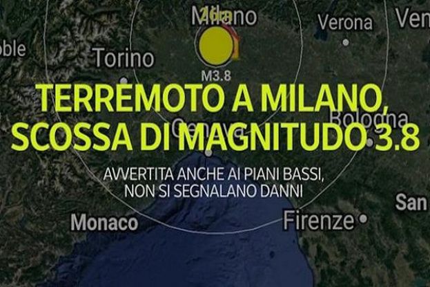 Terremoto a Milano