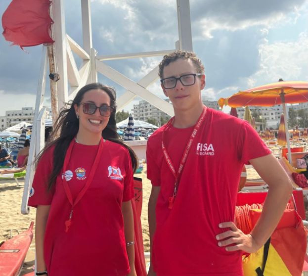 Giorgia Cerbone e Francesco Caniglia bagnini Angeli del Mare Rescue Italy da San Salvo