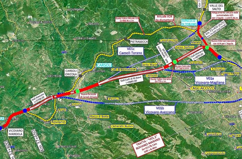 PIANA DEL CAVALIERE, NUOVO TRACCIATO DELL’A24: I SINDACI DEL COMPRENSORIO SUL “PIEDE DI GUERRA”