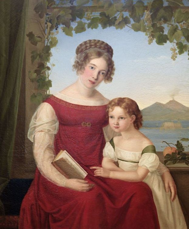 SEIDLER Luise_Ritratto di Dorothea Denecke von Ramdohr con la figlia Lilli, 1819