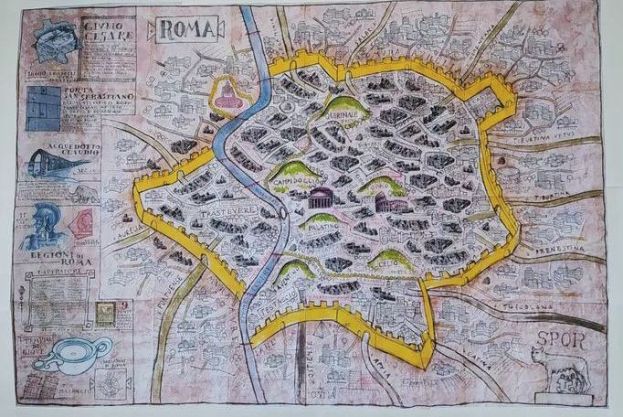 Roma, antica mappa
