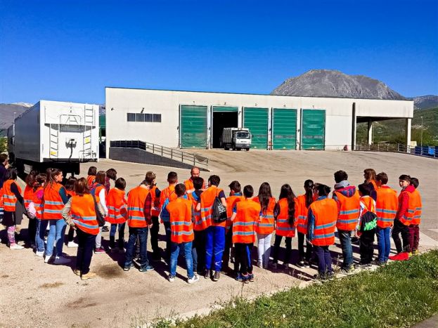 Alunni in visita agli impianti