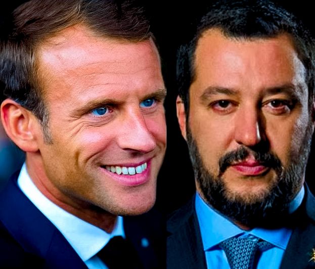 Macron,Salvini