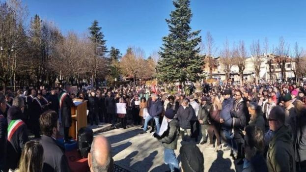 Manifestazione pro ospedale Tagliacozzo