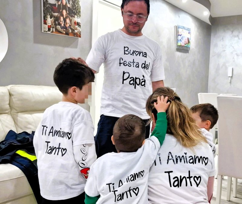 Federico Sambucci in famiglia