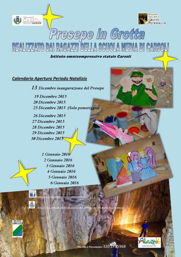 CARSOLI,"PRESEPE IN GROTTA"