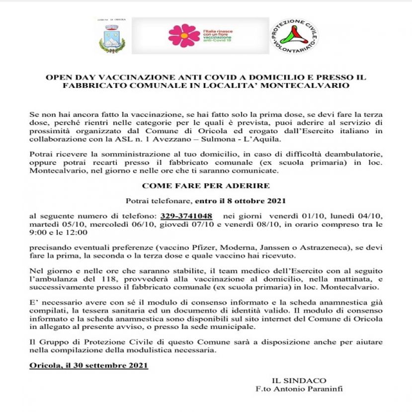 Avviso Pubblico