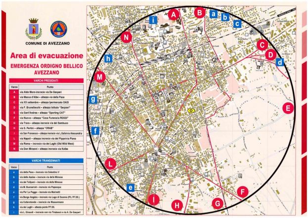 Area di Evacuazione, Avezzano