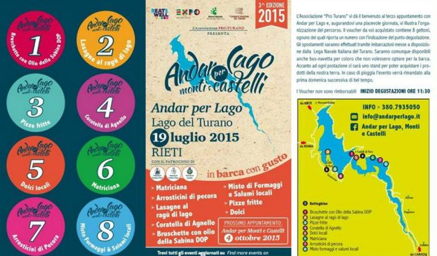 "ANDAR PER LAGO,MONTI E CASTELLI",UNA DOMENICA IN BARCA SUL TURANO CON TANTO DI DEGUSTAZIONI