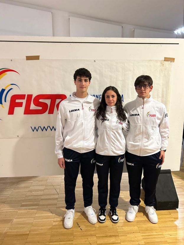 Da sinistra Leonardo De Angelis - Asja Varani - Alessio Clementoni