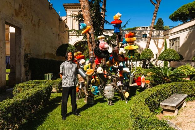 The Eternal Duality di Keita Miyazaki al Ninfeo di Villa Giulia - Foto di Roberto Apa