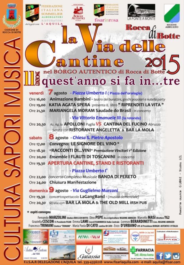 ROCCA DI BOTTE,LA VIA DELLE CANTINE 2015