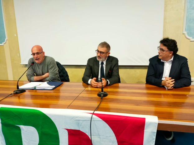 Da sinistra Moscone, D'Amico e Blasioli
