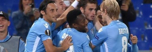 LAZIO-SAINT ETIENNE 3-2,SORRISI A META':I FRANCESI RIDOTTI IN 9 CHIUDONO IN AVANTI