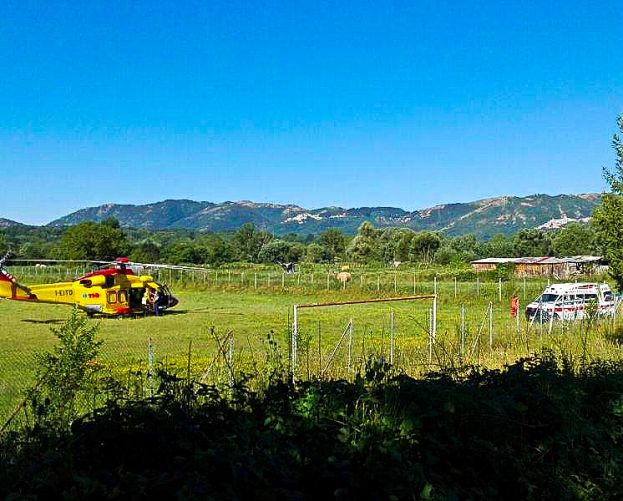 INCIDENTE DOMESTICO A POGGIO CINOLFO, CASALINGA TRASPORTATA IN ELIAMBULANZA