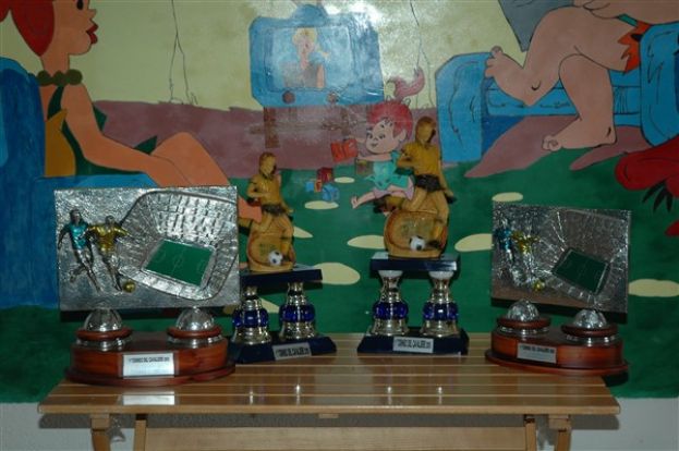 I TROFEI DEL 1° TORNEO DI CALCIO DEL CAVALIERE