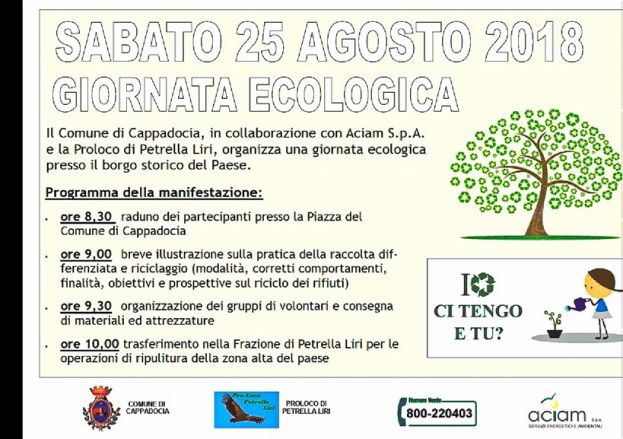 Locandina Giornata Ecologica