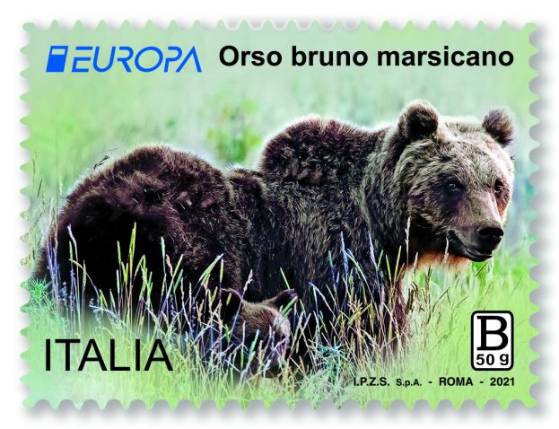 FRANCOBOLLO EUROPA 2021 - Orso