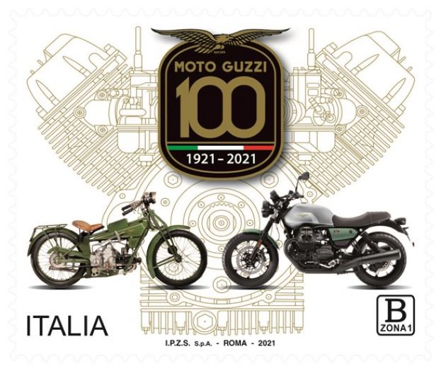 Francobollo Motoguzzi