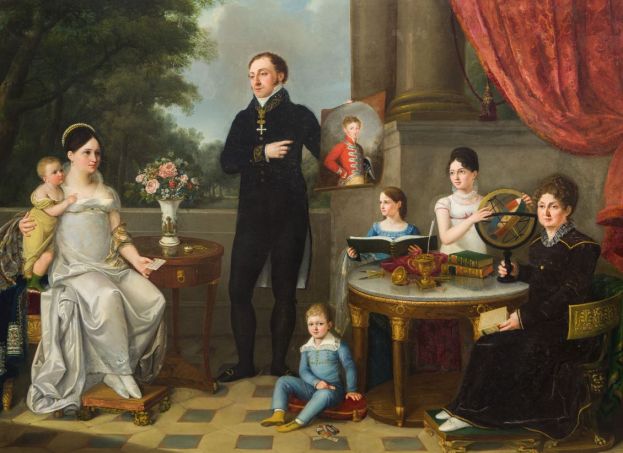 GARGALLI Carlotta _ Ritratto della famiglia de Bianchi, 1816