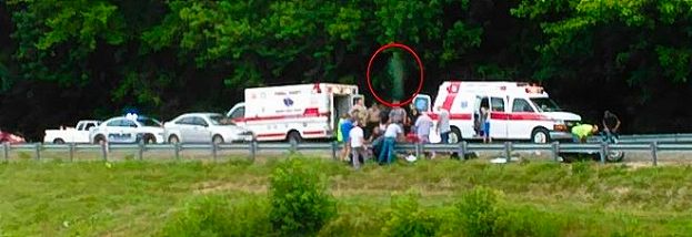 MOTOCICLISTA MUORE IN UN INCIDENTE STRADALE: "NELLA FOTO LA SUA ANIMA LASCIA IL CORPO"