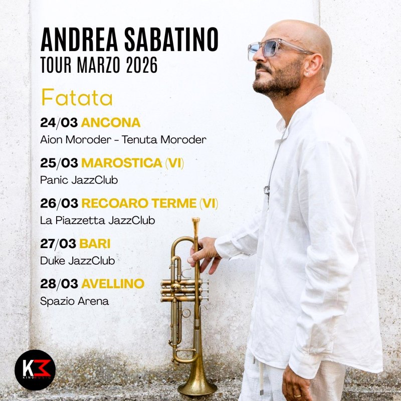 ANDREA SABATINO TOUR MARZO 2026