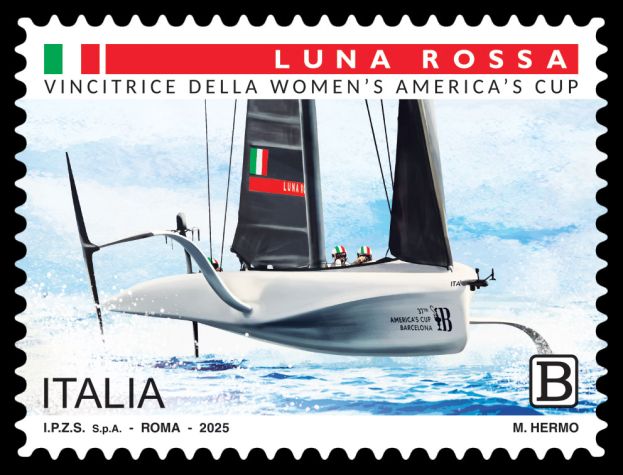 EMISSIONE FRANCOBOLLI - VITTORIA DI LUNA ROSSA DELLA WOMEN’S AMERICA’S CUP E DELLA YOUTH AMERICA’S CUP -