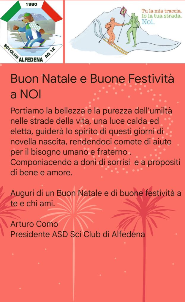 Messaggio Augurale di Arturo Como