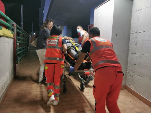 Intervento del personale medico sanitario