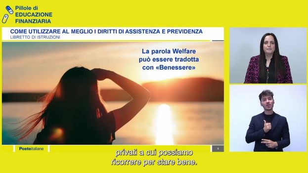 Un momento di un webinar di educazione finanziaria