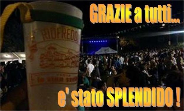 PRO LOCO RIOFREDDO:"UN GRAZIE A TUTTI PER LA XIII FESTA IN VINO VERITAS"