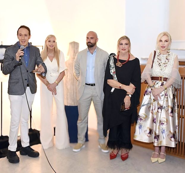 Da sinistra Pietro Romano, Gisella Peana, Davide Cufaro Petroni, Marina Corazziari, Marchesa Daniela Del Secco D'Aragona