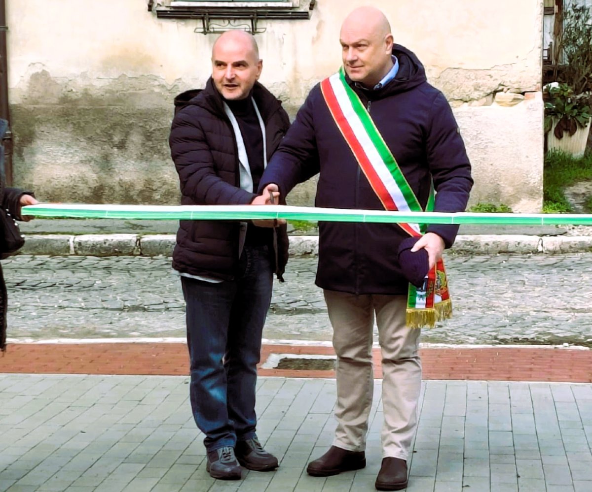 Il Consigliere Regionale Lugini e il Sindaco di Carsoli A.Marcangeli