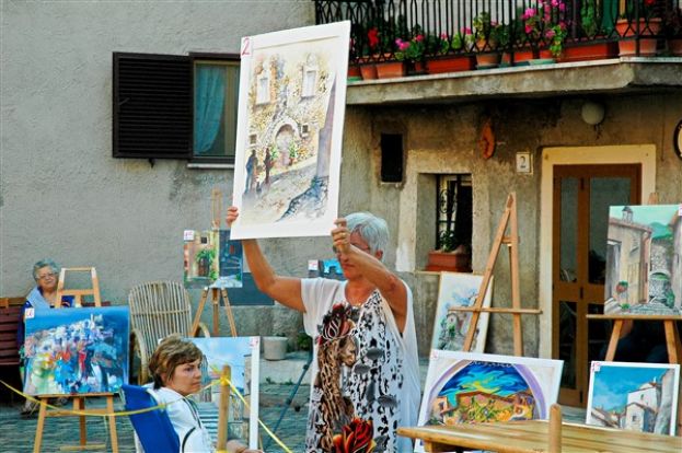 UN SUCCESSO LA SECONDA EDIZIONE DEL CONCORSO DI PITTURA ESTEMPORANEA “PERETO IN MOSTRA”: HA VINTO L’ARTISTA FERNANDA FREDDO(FOTO)