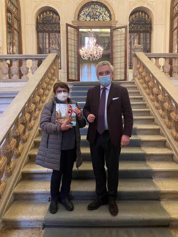 Dina Bonato con suo marito