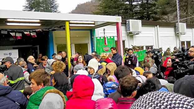 Cerimonia ad Arquata del Tronto